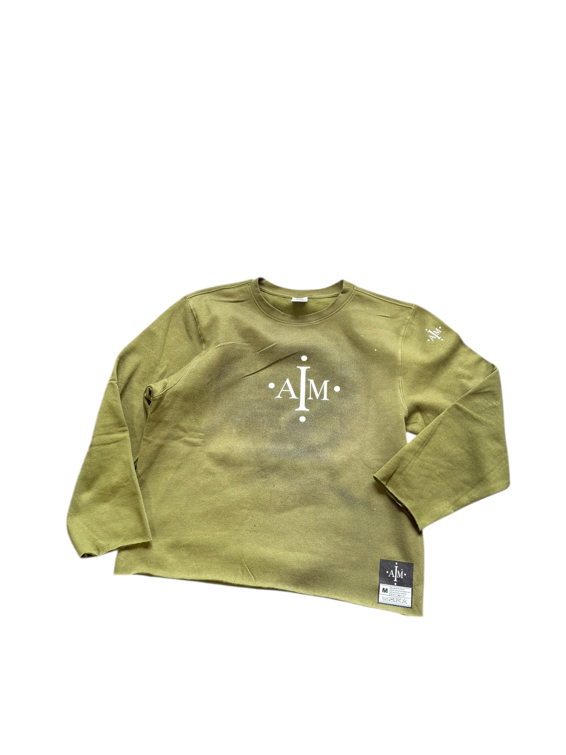 Men’s I Am olive green Sweatshirt  size med