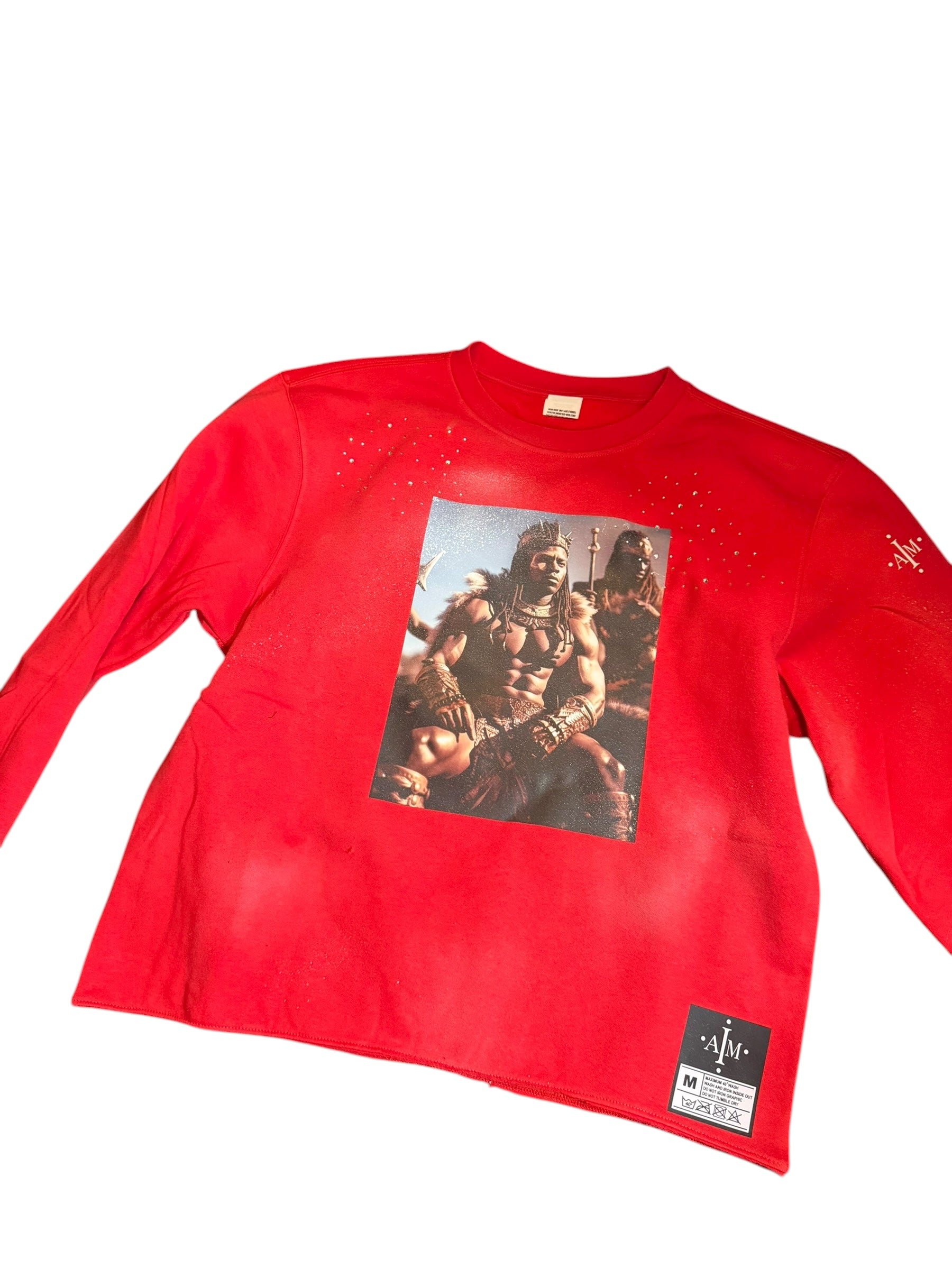 Men’s Red IAM Crewneck Sweatshirt size med