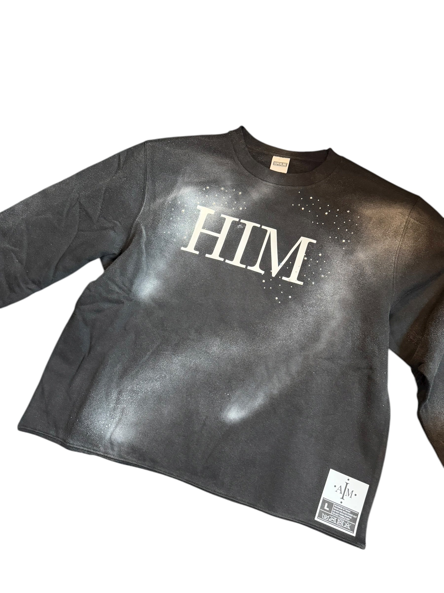 Men’s IAM Black Crewneck size Large