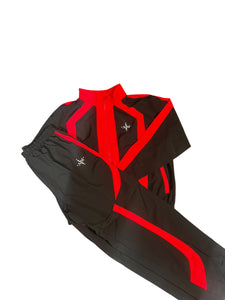 Men’s IAM red and black Windbreaker Tracksuit size Med