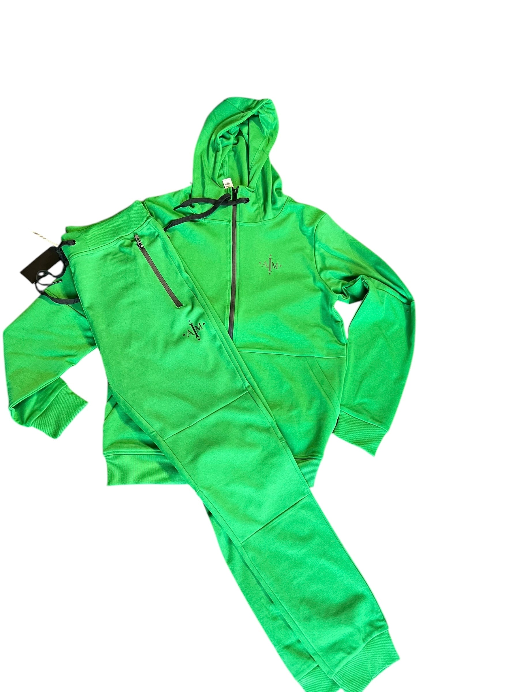 Men’s Large Green IAM Tech Fleece Sweatsuit