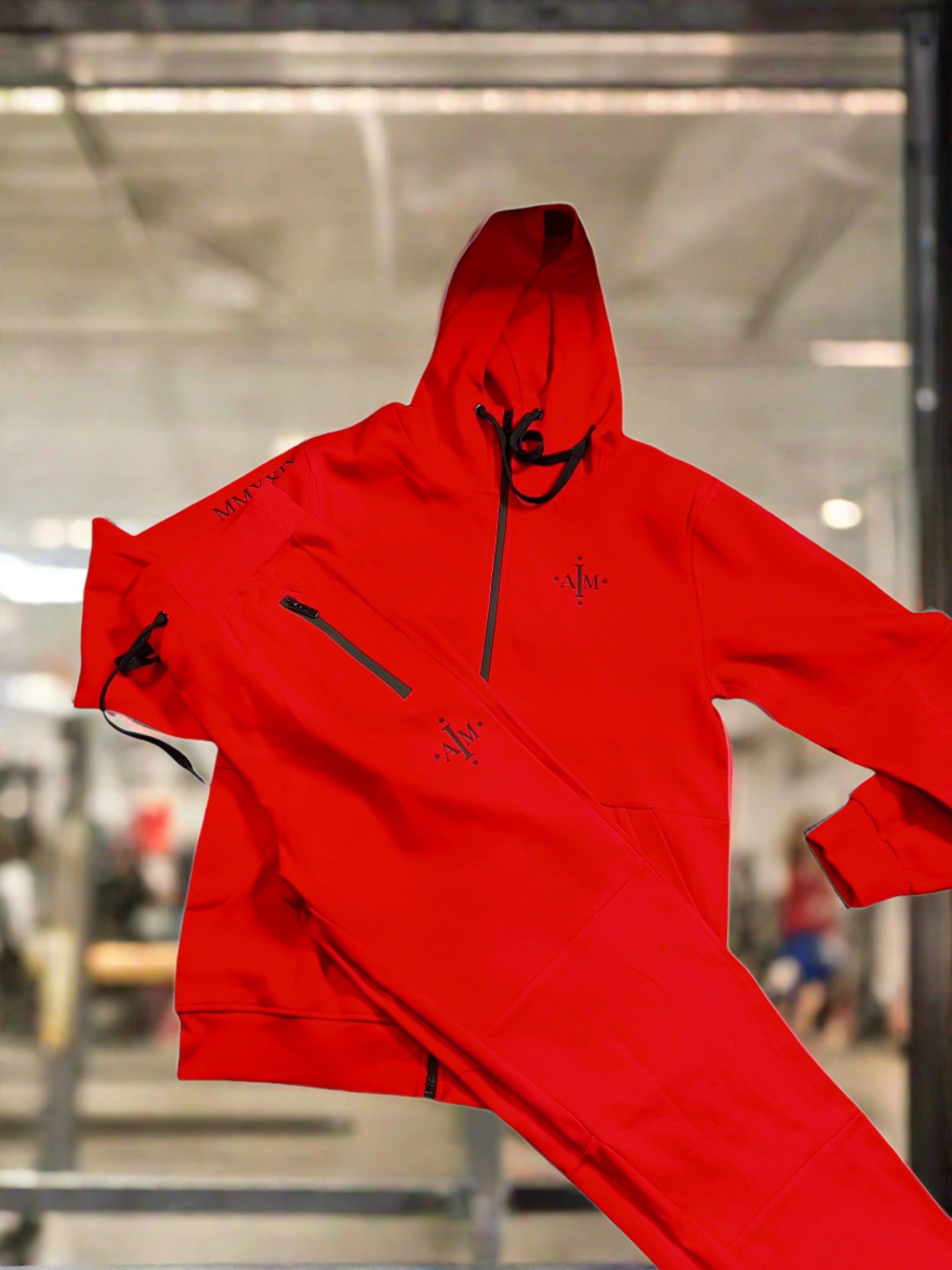 Men’s Red IAM TECH FLEECE sweatsuit