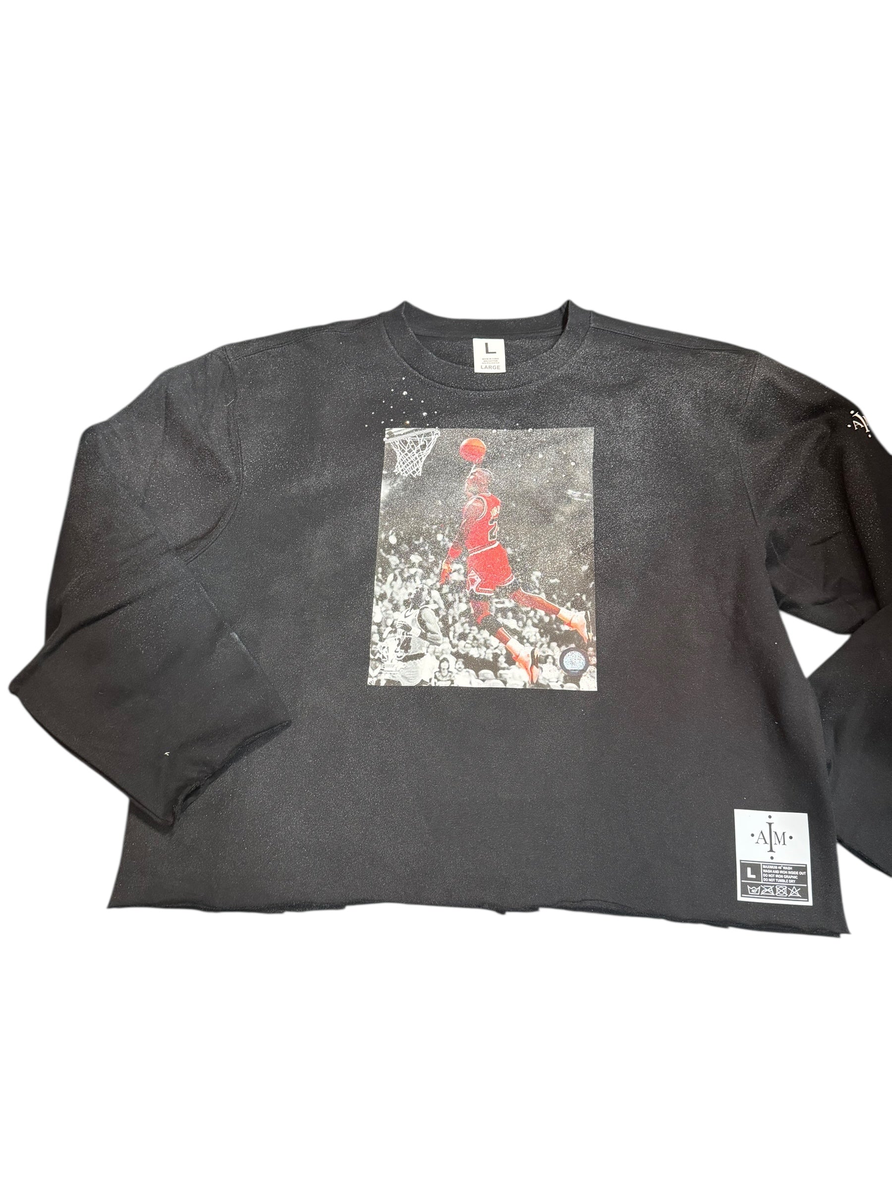 IAM Black Crewneck size Large
