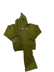 Men’s IAM Olive Green sweatsuit size med
